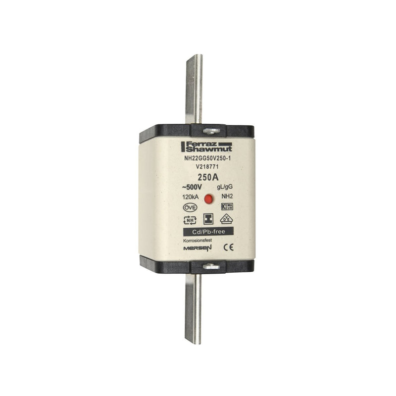 Mersen - Messersicherung Sicherungseinsatz NH Sond. NH22GG50V250-1 gG Gr.2 250A SGL KM − 3 Stück