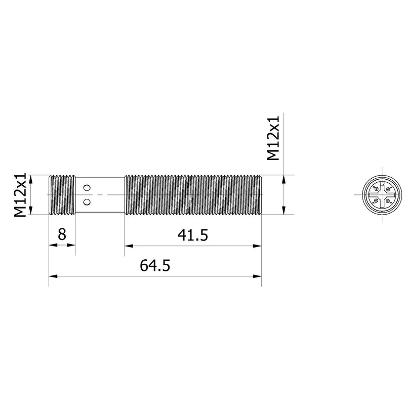 Ipf Electronic - Ultraschall Abstandssensor Ultraschallsensor UT129020 − 1 Stück