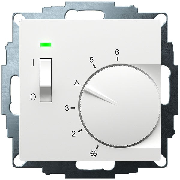 Eberle Controls - Raumthermostat/Uhrenthermostat UP-Raumregler 5-30C AC230V UTE 1015-RAL9016-M55 1Öffner