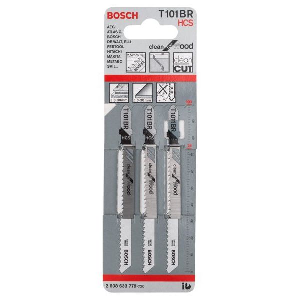 Bosch - Stichsägeblatt T 101 BR 2608633779 Clean for Wood
