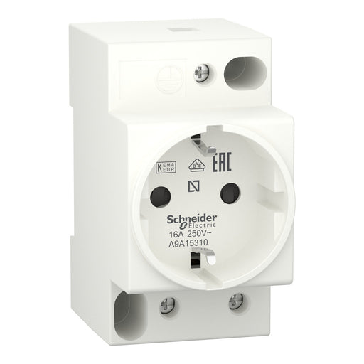 Schneider Electric - Steckdose Reiheneinbau Steckdose A9A15310 16A 2P+E 250V