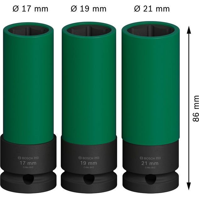Bosch - Steckschlüsselset PRO Impact 2608003033 Steckschlüssel-Set