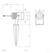 EVN Lichttechnik - Downlight/Strahler/Flutlicht LED-Spot mit Erdspieß PLC6524089902