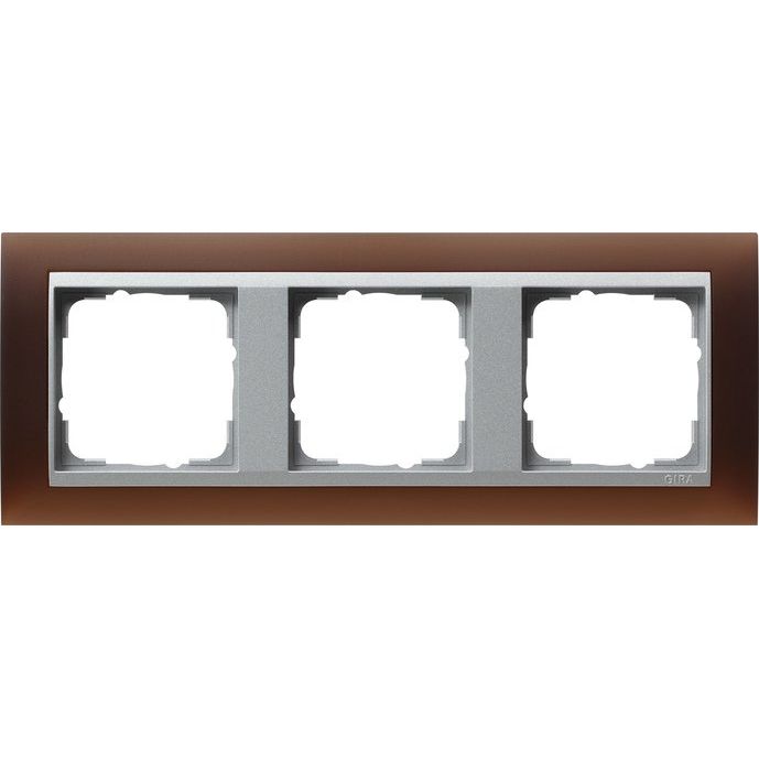 Gira - Abdeckrahmen 3f.opak dbr 021359