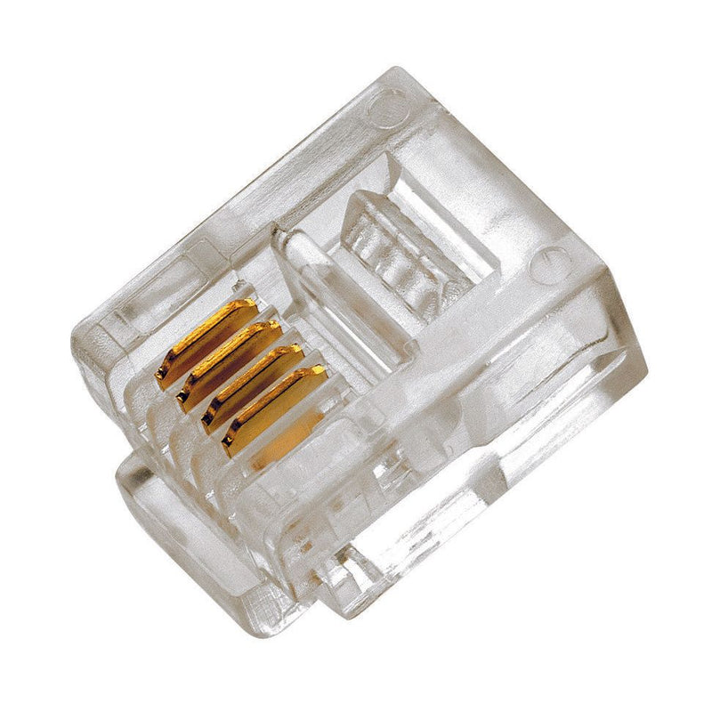 Cimco Werkzeuge - Modularer Steckverbinder Modular Stecker RJ11 183002 6P/4CFlex. − 100 Stück