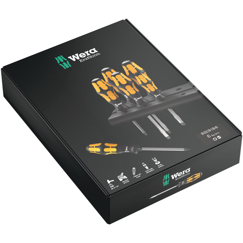 Wera - Werkzeugset Schraubendreher Serie 900 018287 Satz, 6-tlg