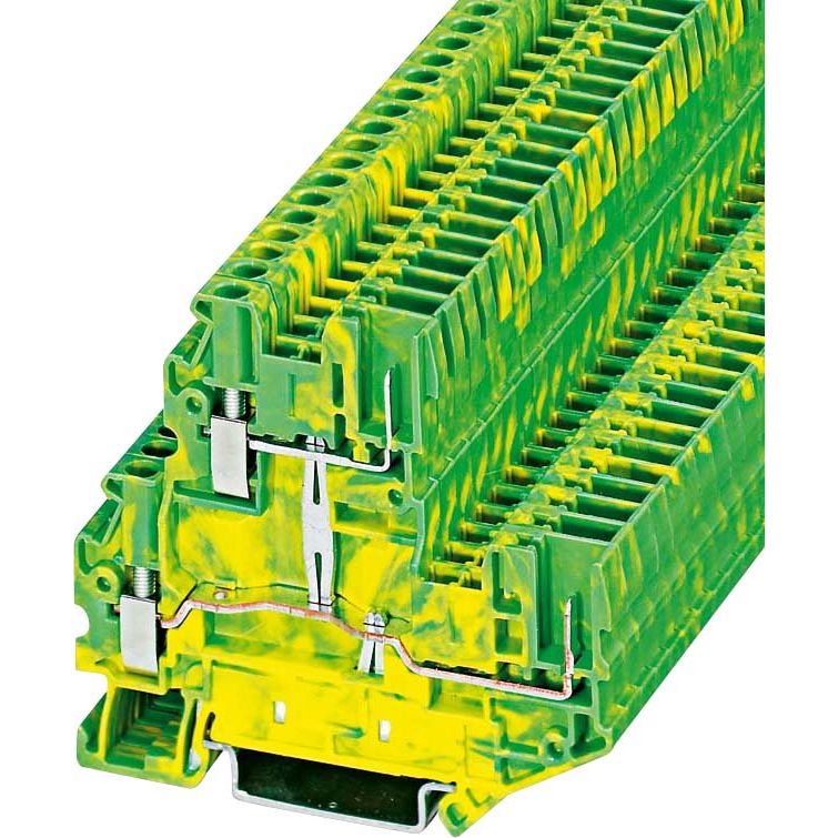Phoenix Contact - Reihenklemmen-Steckadapter Schutzleiterstockklemme UTTB 2,5/2P-PE doppel − 50 Stück