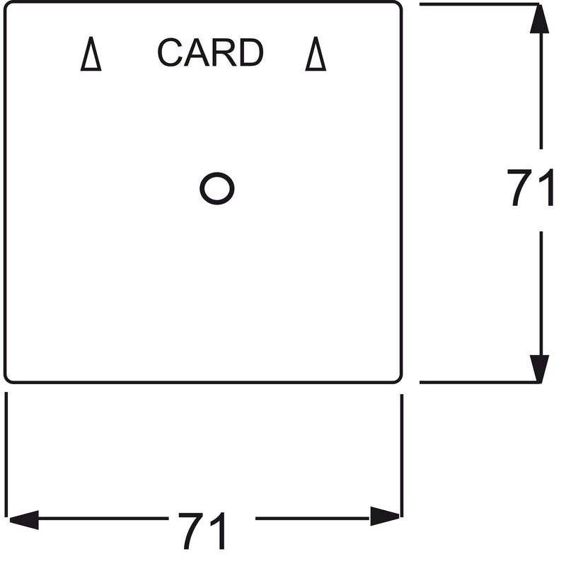 Busch-Jaeger - Abdeckung/Bedienelement für Installationsschalterprogramme Zentralscheibe aws 1792-74 für Cardschalter