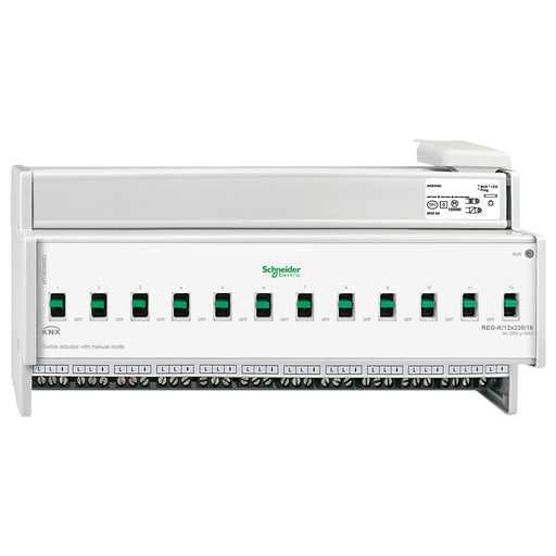 Schneider Electric - Bussystem-Schaltaktor Schaltaktor MTN648493 REG-K/12x230/16