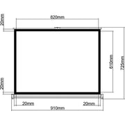 E+P Elektrik - Projektionswand Tischleinwand TLW 40 102cm,40Zoll
