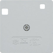 Berker - Abdeckung/Bedienelement für Installationsschalterprogramme Zentralstück alu/matt lack 14961404 f.FI-Schutzschalter