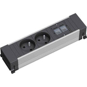 Bachmann - Mehrfachsteckdose Steckdosenleiste 317.103 2xUTE 2xCAT5e kurz