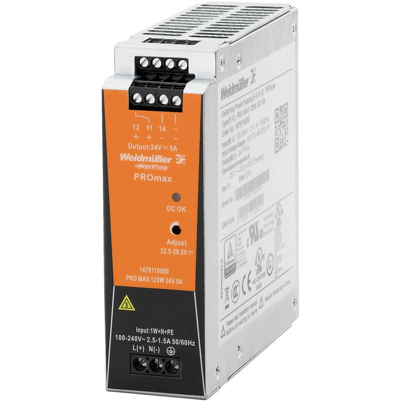 Lenze - Feldbus, Dez. Peripherie - Stromversorgungsmodul Netzteil 1x230VAC - 24VDC EZVA024005BB000000 5A, 120W