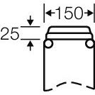 Hensel - Einführungsflansch für Kleingehäuse/Schaltschrank Anbauflansch Mi FM 15 3xM20,1xM32/40/50 − 1 Stück
