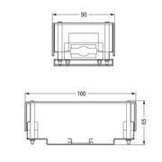 WAGO - Flachleitungsadapter für steckbare Gebäudeinstallation Einspeisemodul 895-1051 5x10mm²,transp