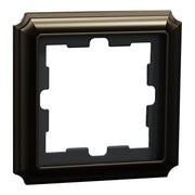 Merten - Abdeckrahmen D-Antik Metallrahmen MEG4010-4752 1-fach, Moccametalli