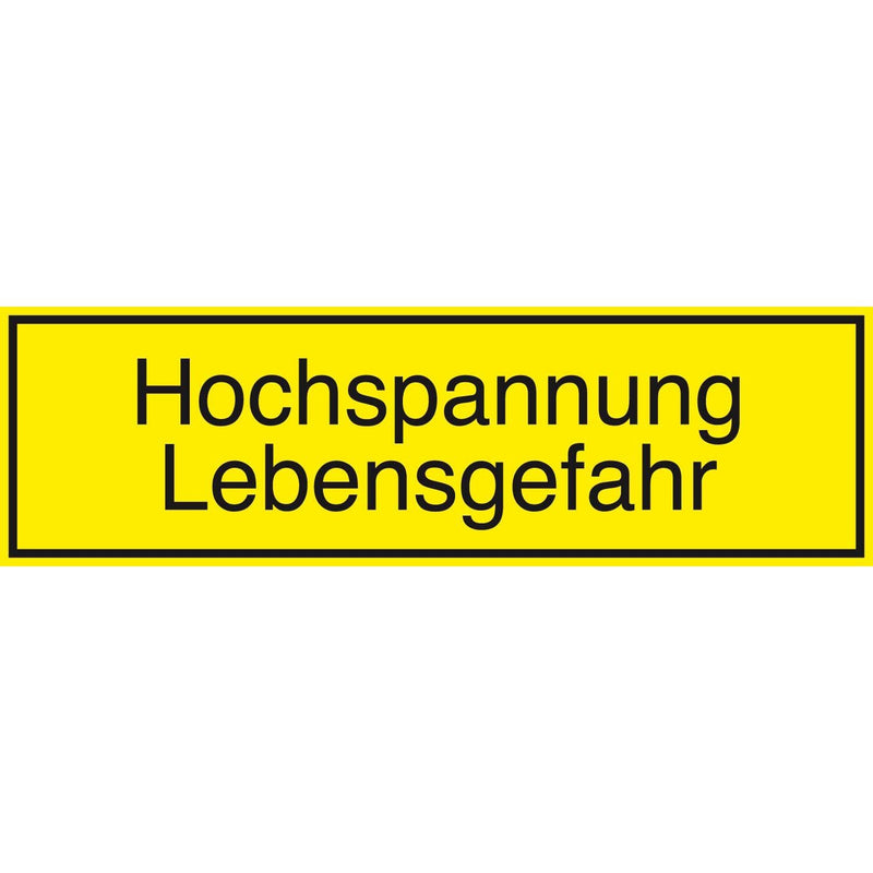HellermannTyton - Warn-/Hinweisschild Etiketten 597-63201(VE100) − 5 Packung