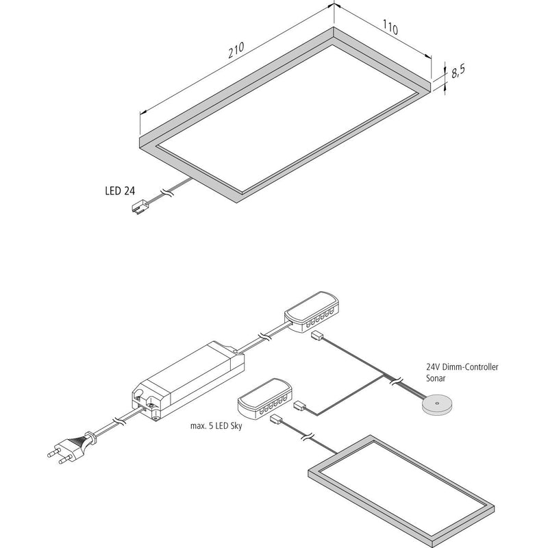 Hera - Decken-/Wandleuchte LED-Unterbauleuchte 20202660303
