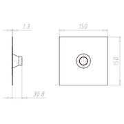 Kaiser - Zubehör/Ersatzteile für Dose/Gehäuse für Montage in der Wand/Decke Rohrmanschette 9059-49 D=25-32mm
