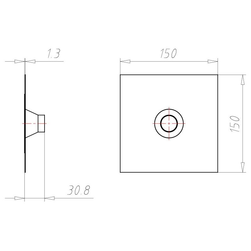 Kaiser - Zubehör/Ersatzteile für Dose/Gehäuse für Montage in der Wand/Decke Rohrmanschette 9059-49 D=25-32mm