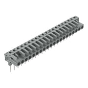 WAGO - Ein- und mehrpolige Klemmenleiste Federleiste f. Reihenklem. 232-250/005-000 0,6x1,abgewinkelt,gr − 10 Stück
