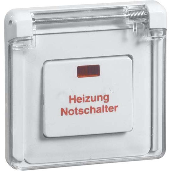 Peha - Installationsschalter Heizung-Notschalter ws D 81.516 V K HN 1-pol.Universal