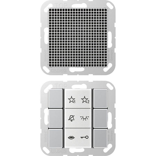 Jung - Innenstation für Türkommunikation Audio-Innenstation SI AI A 6 AL m.Beschriftungsfeld − 1 Stück by Jung
