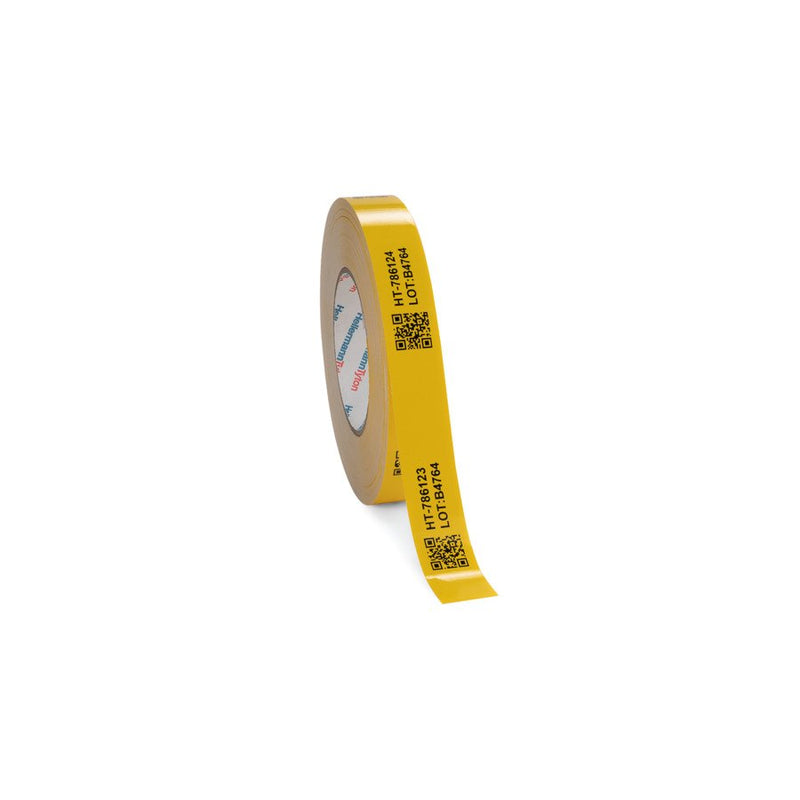 HellermannTyton - Kennzeichnungsmaterial Kennzeichnungsetiketten 596-12180(100) gelb 50mm 1Rolle=50m − 2 Stück