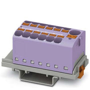 Phoenix Contact - Durchgangs-Reihenklemme Verteilerblock PTFIX10/12X4-NS35VT − 8 Stück