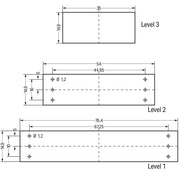 WAGO - Elektronik-Leergehäuse Leiterplattenklemme 789-128 2,5mm²
