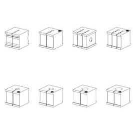 Telegärtner - Kabelverschraubung Dichteinsatz 100001315 für M25, 2x d 2 mm