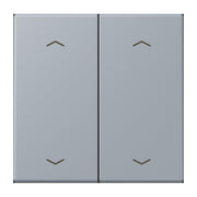 Jung - Abdeckung/Bedienelement für Installationsschalterprogramme Wippe mit Pfeilsymbolen LC 102 P 257 gris clair 59