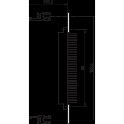 Schroff - Komponente für den Ausbau (Schaltschrank) Lochschiene 20822048 (VE4) 60TE