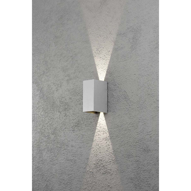 Gnosjö Konstsmide AL - Decken-/Wandleuchte LED-Wandleuchte gr/alu 7940-310 Lichtaustr.verstellb