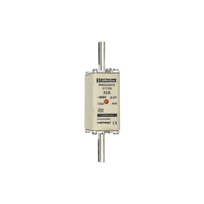 Mersen - Messersicherung NH-Sicherungseinsatz SF NH0GG50V35 Gr.0 gG 35A/500V KM