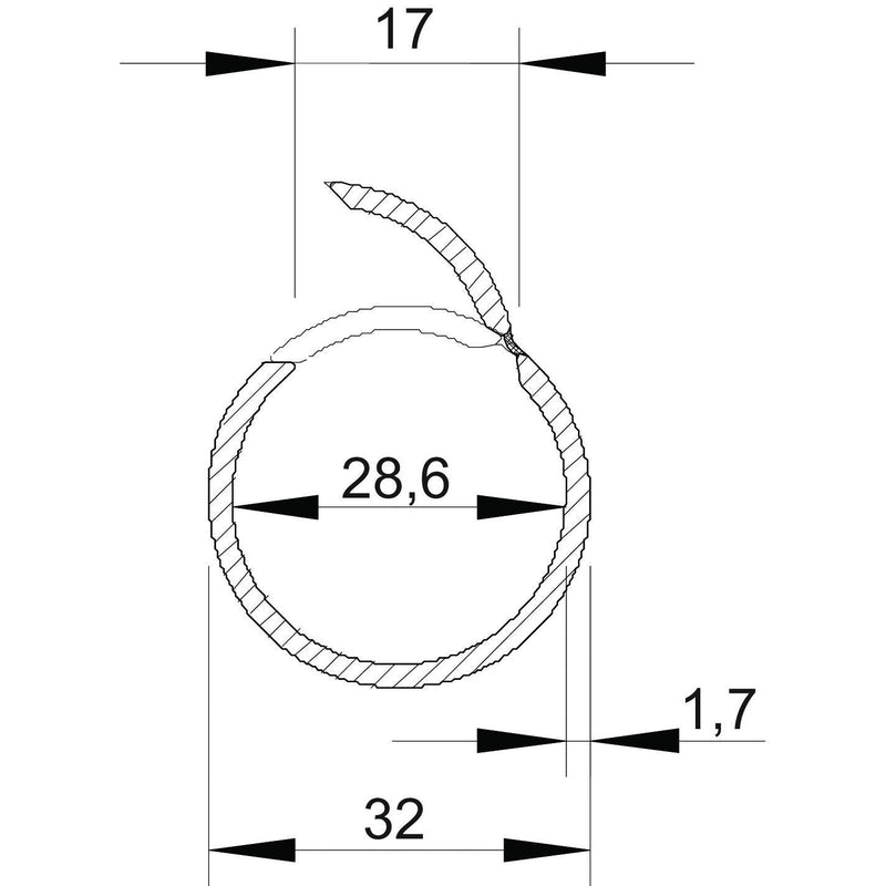 OBO Bettermann - Elektro-Installationsrohr Kunststoff Quick-Pipe-Set 2954 M32 LGR 20m +60 Schellen