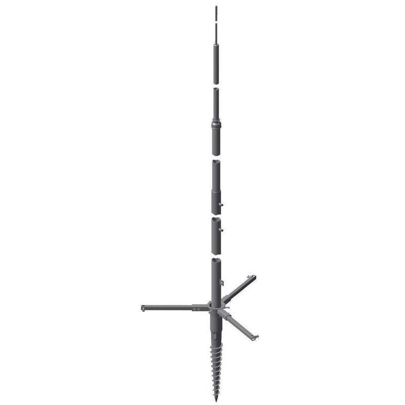 DEHN - Fangeinrichtung für Blitzschutz Tele-Blitzschutzmast TBM 9M SCFU STTZN AL ÜF L9000mm