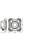 Ledvance - Baustellenleuchte Akku-LED-Arbeitsleuchte LED W #4058075831117 6500K, sw/gr