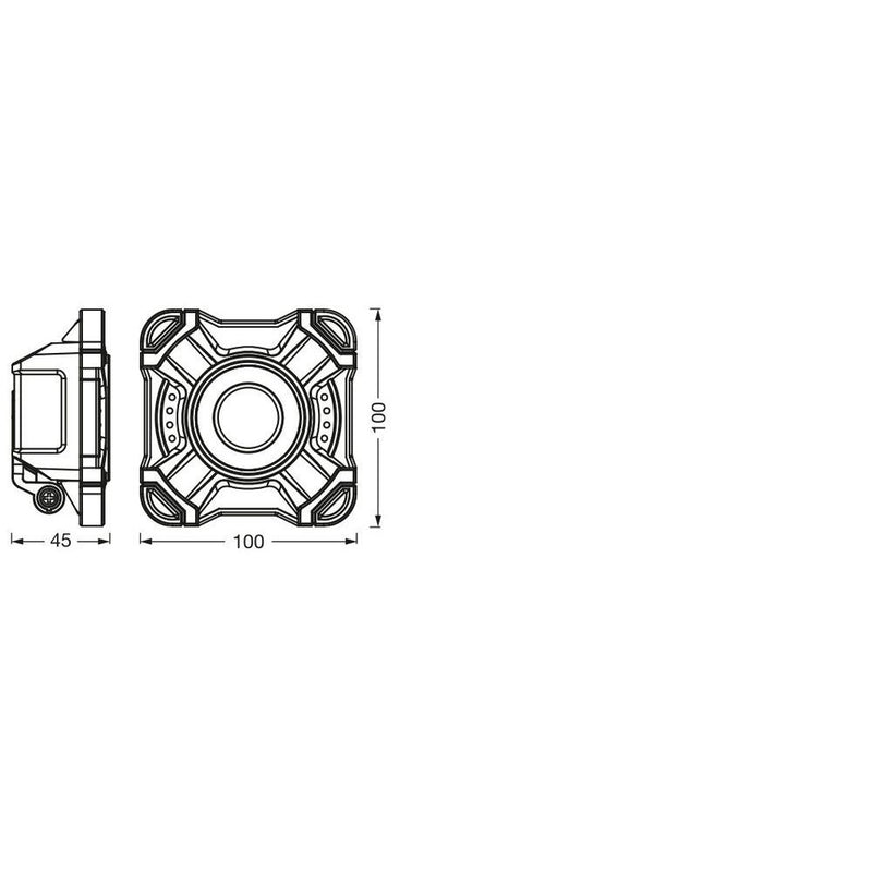 Ledvance - Baustellenleuchte Akku-LED-Arbeitsleuchte LED W #4058075831117 6500K, sw/gr