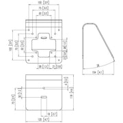 Vogels - Halterung für Audio-/Videosysteme Wand/Tischhalter PTA3103 sw TabLock