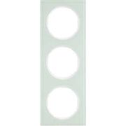 Berker - Abdeckrahmen Rahmen Glas/pows 10132209 3fach