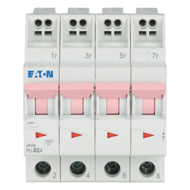 Eaton - Leitungsschutzschalter PLI-B2/4 B 2A, 4p Steckkl