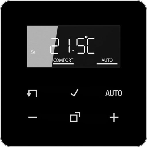 Jung - Raumthermostat/Uhrenthermostat Display Standard CD 1790 D SW Serie CD, schwarz