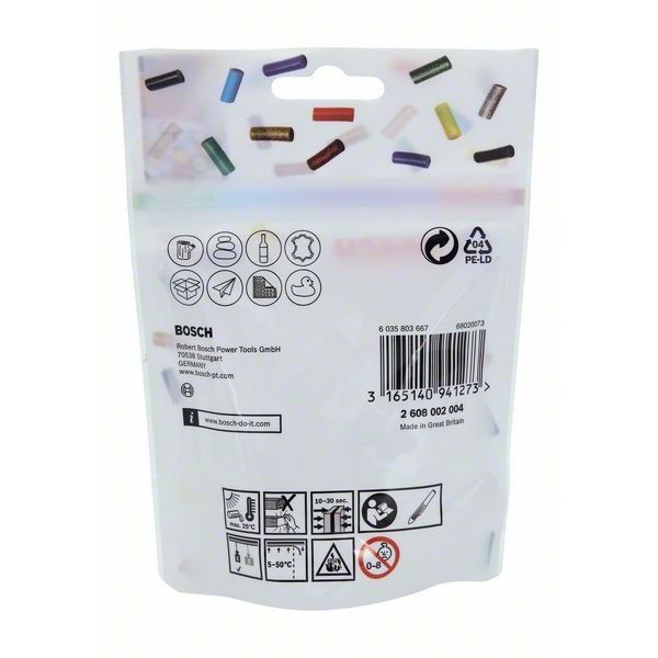 Bosch - Klebestick für Heißklebepistole Gluey Klebesticks 2608002004 transparent