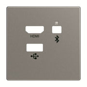 Busch-Jaeger - Einsatz/Abdeckung für Kommunikationstechnik Zentralscheibe 8256-803 Media Connector