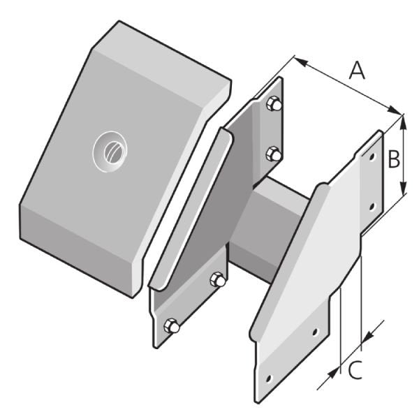 Pflitsch - Inneneck für Leitungsführungskanal Winkel-Deckel Außen WDA 100/100 verz./grundiert − 1 Stück
