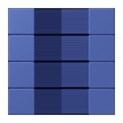 Jung - Abdeckung/Bedienelement für Installationsschalterprogramme Tastensatz 4fach LC 504 TSA 206 bleu outremer 31