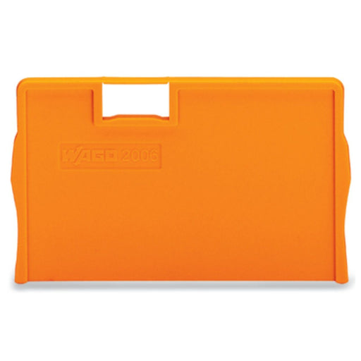 WAGO - Abschluss- und Zwischenplatte für Reihenklemme Trennplatte orange 2006-1294 Top Job S − 25 Stück