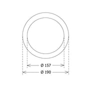 LTS Licht&Leuchten - Mechanisches Zubehör/Ersatzteile für Leuchten Deckenverstärkungsring ZDVR 0157 BIXX