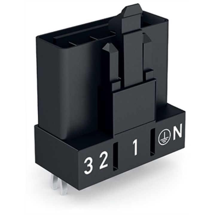 WAGO - Leiterplattensteckverbinder Stecker für Leiterplatten 890-815 5-polig,schwarz − 50 Stück